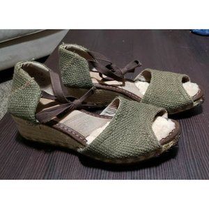 UGG Australia Delmar Jute Espadrille Wedge Sandal